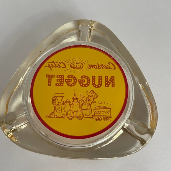 Carson City Nugget Ashtray Ash Tray Vintage Gold Nugget Casino Hotel - Picture 3 of 3
